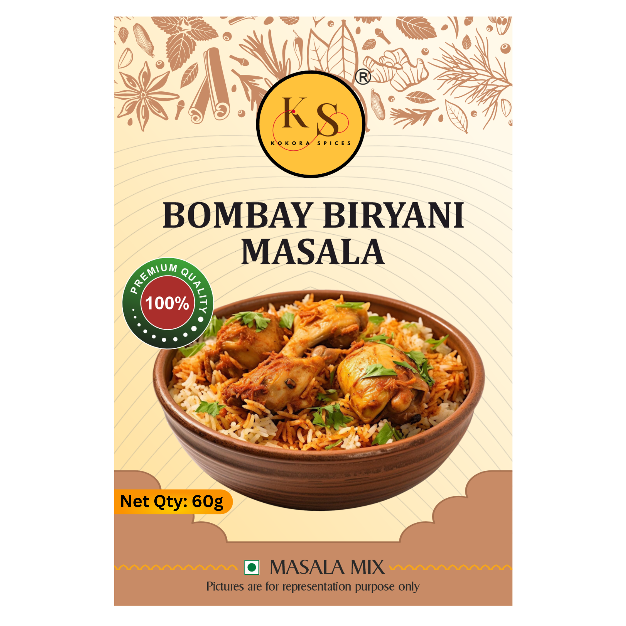 Kokora Spices Bombay Biryani Masala_60g