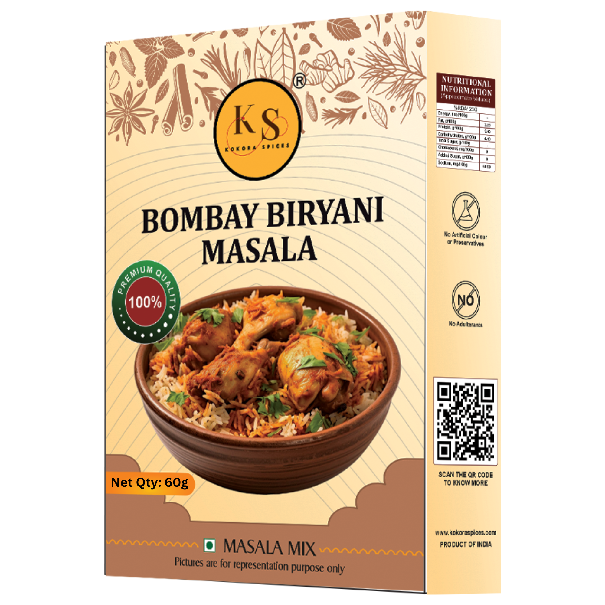Kokora Spices Bombay Biryani Masala_60g