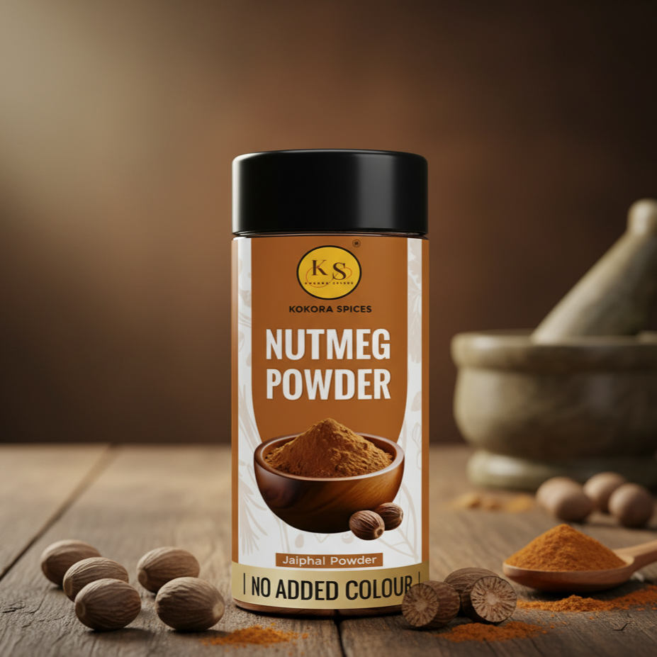 Kokora Spices Nutmeg(Jaiphal) Powder  100g