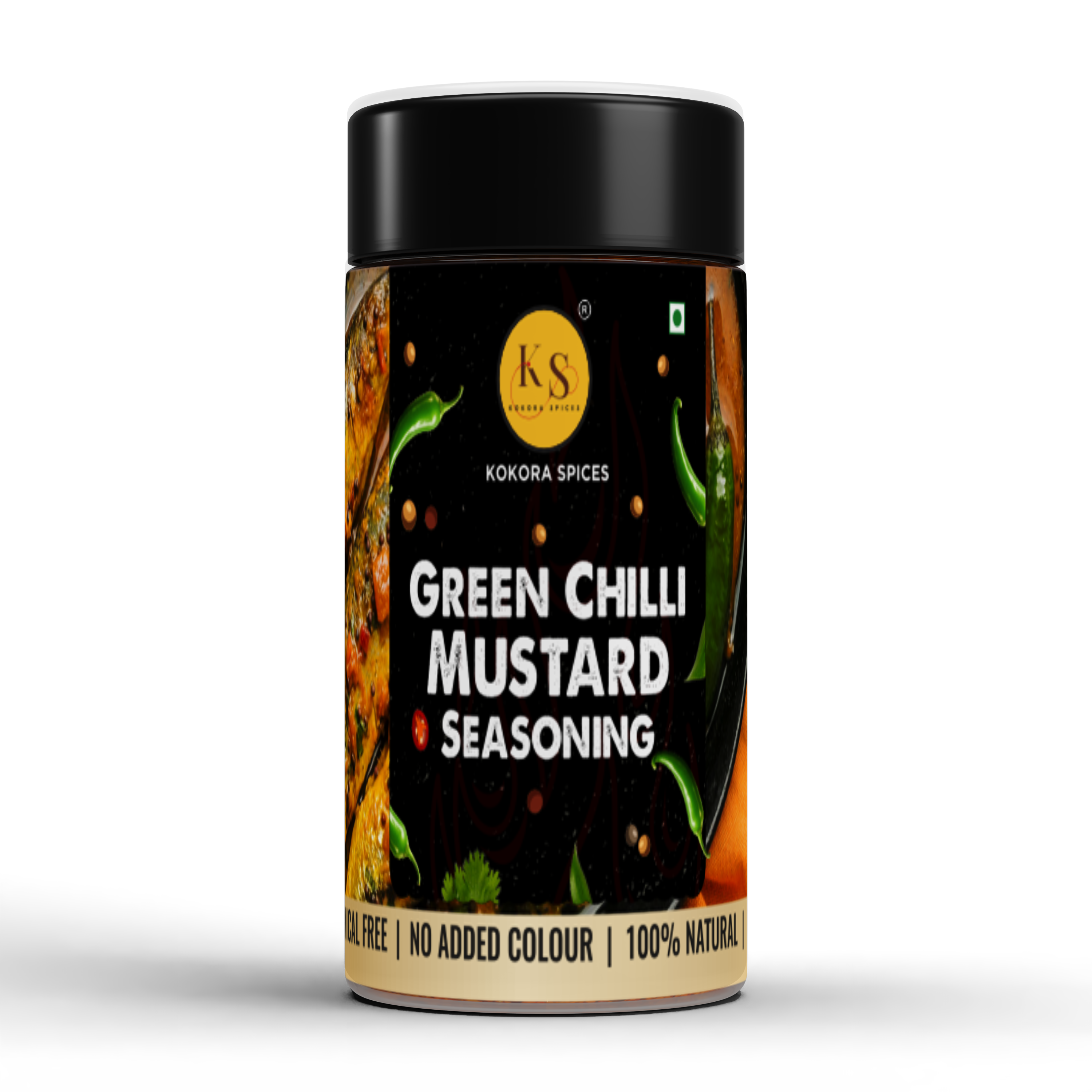 Kokora Spices Green Chilli Mustard Seasoning_100g