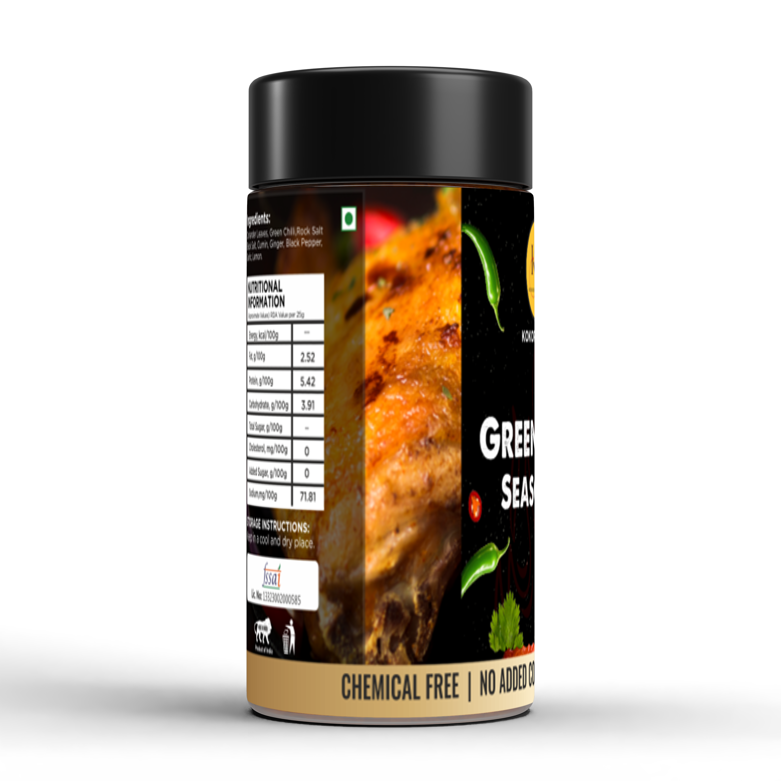 Kokora Spices Green Chilli Seasoning_100g