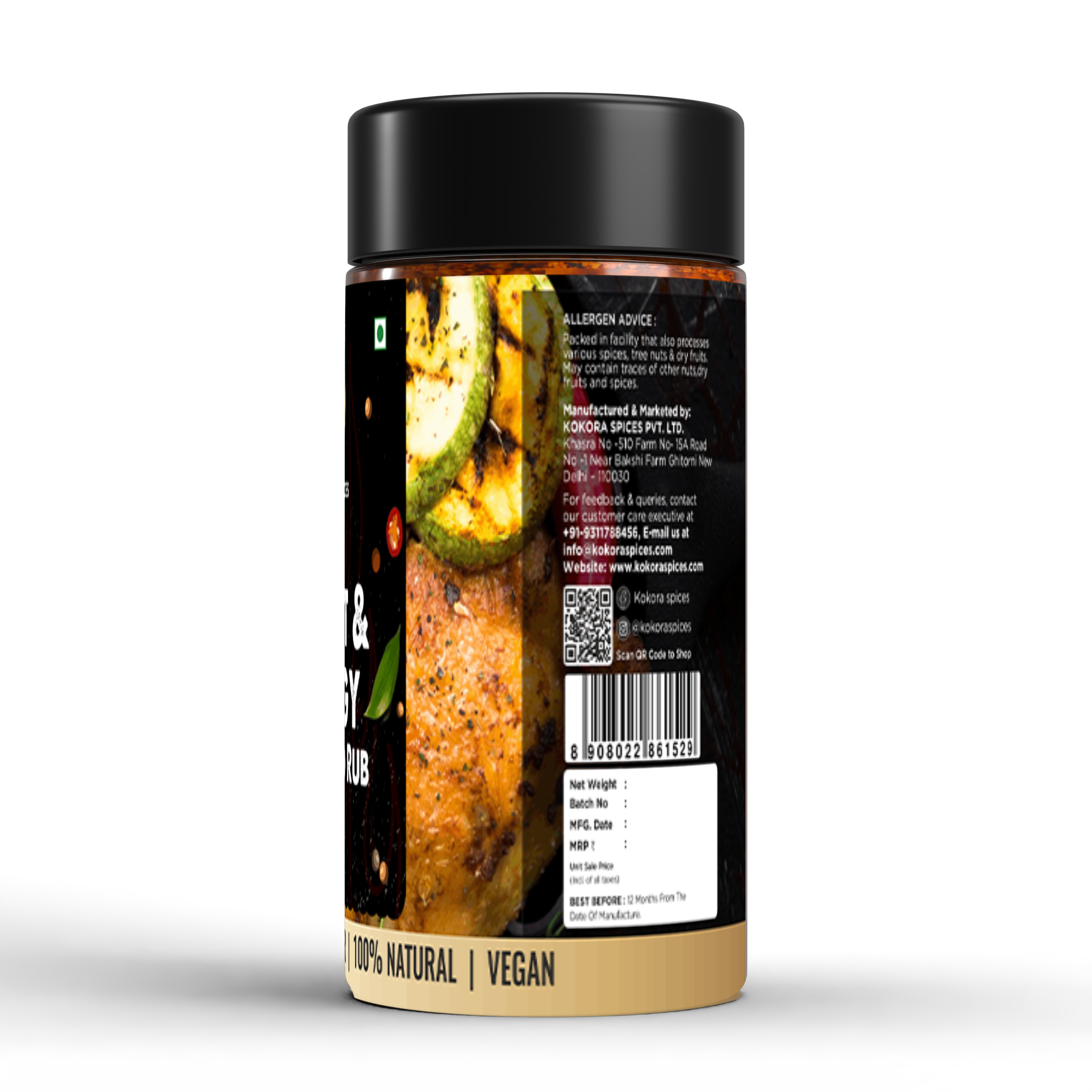 Kokora Spices Sweet & Tangy mustard Rub _100g