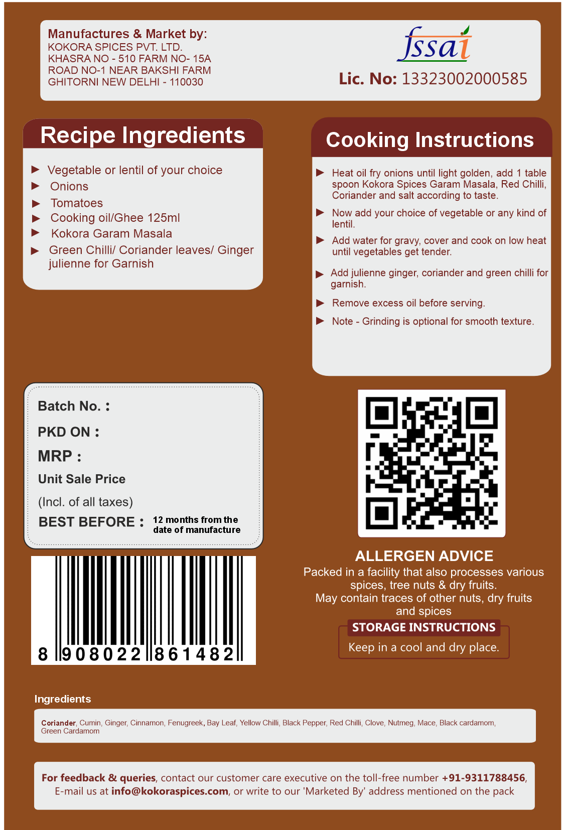 Kokora Spices Garam Masala_100g