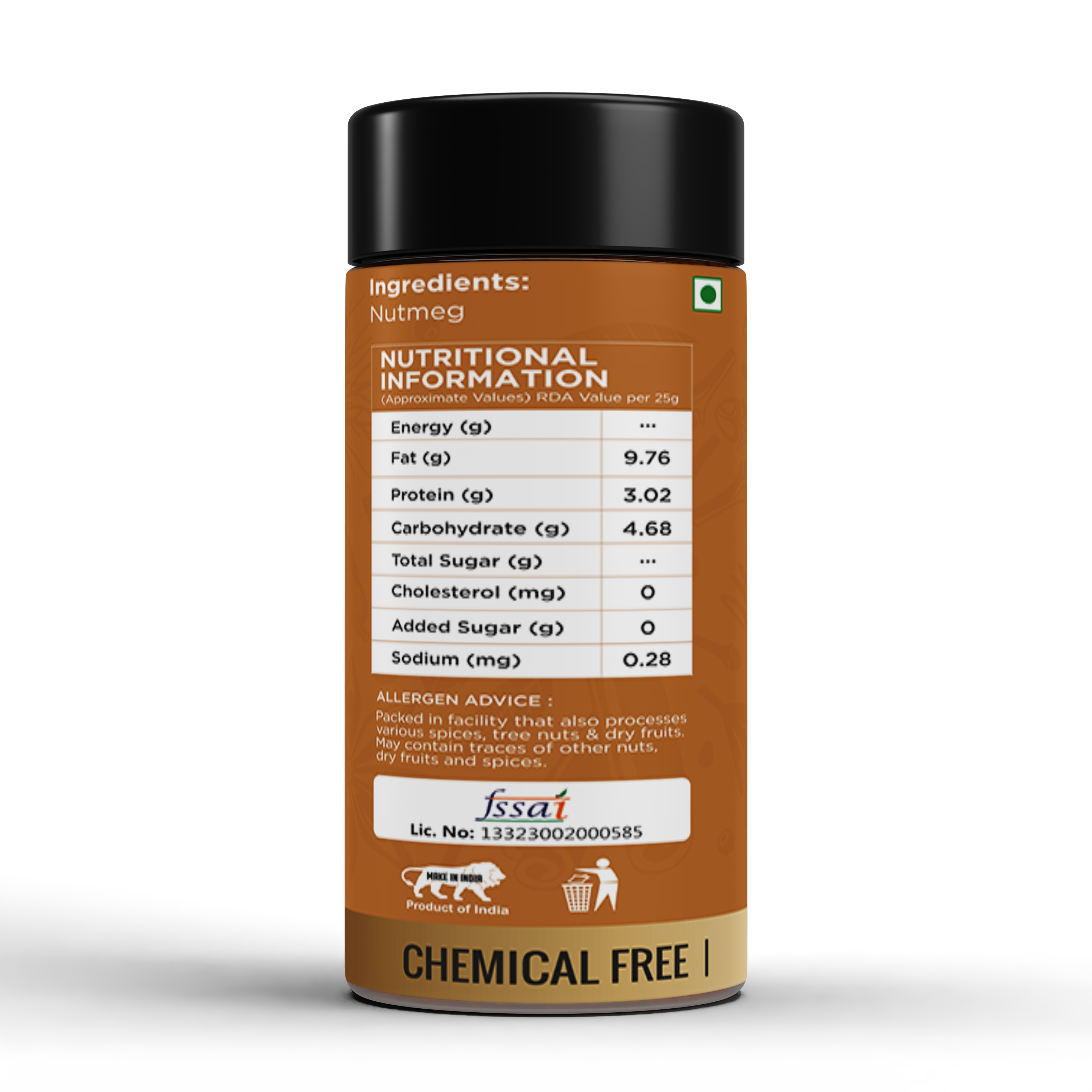 Kokora Spices Nutmeg(Jaiphal) Powder  100g