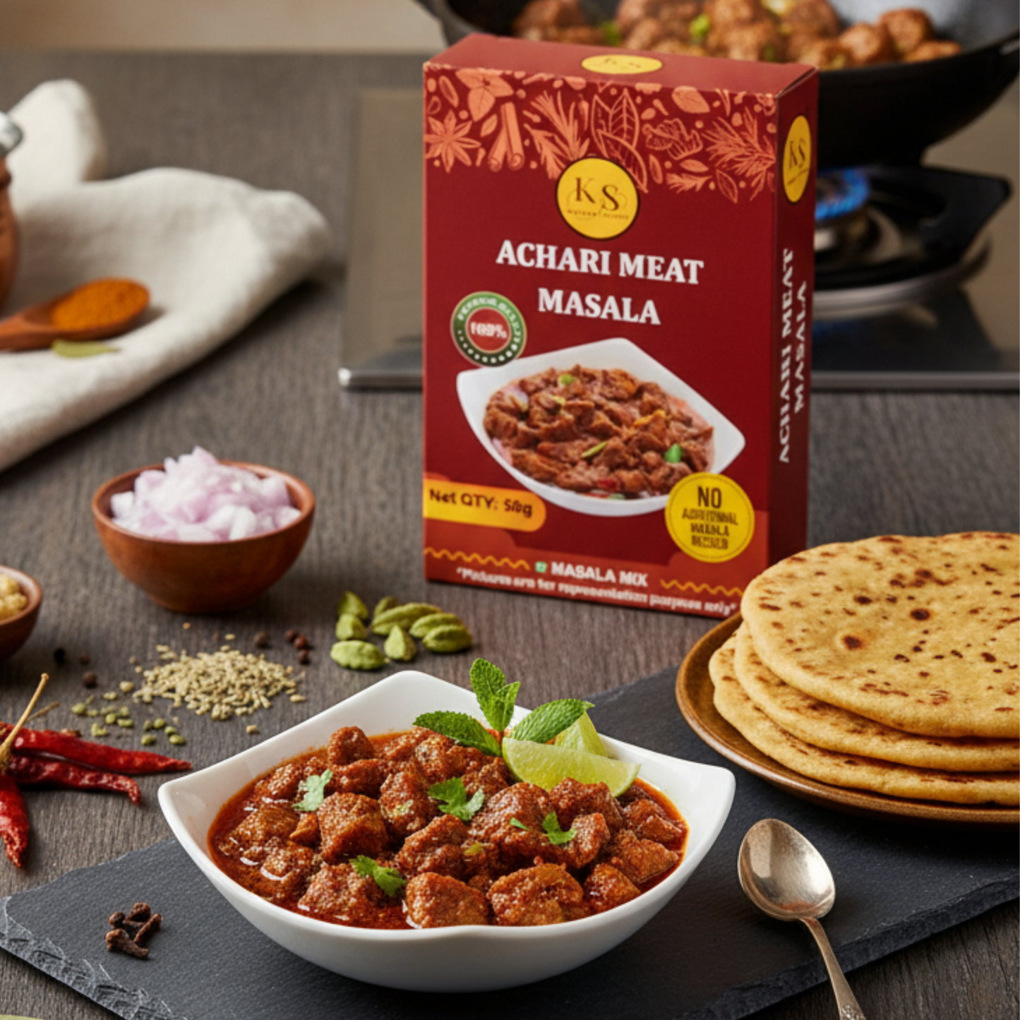 Kokora Spices Achari meat Masala_50g