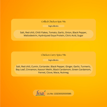 Grilled Chicken (50g x 2Pcs) & Chicken Curry Spice Mix (50g x 1Pcs) _ Pack of 3