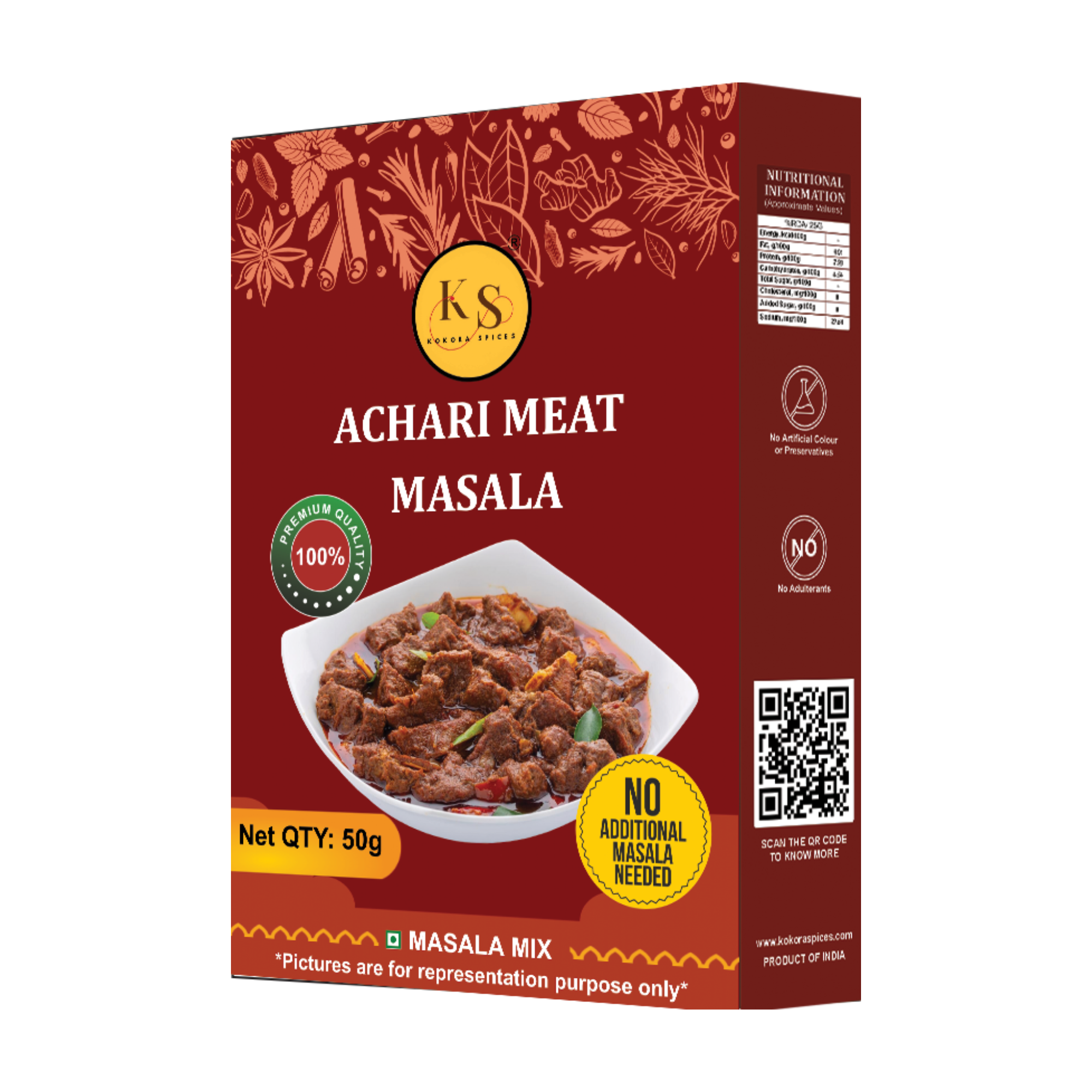 Kokora Spices Achari meat Masala_50g