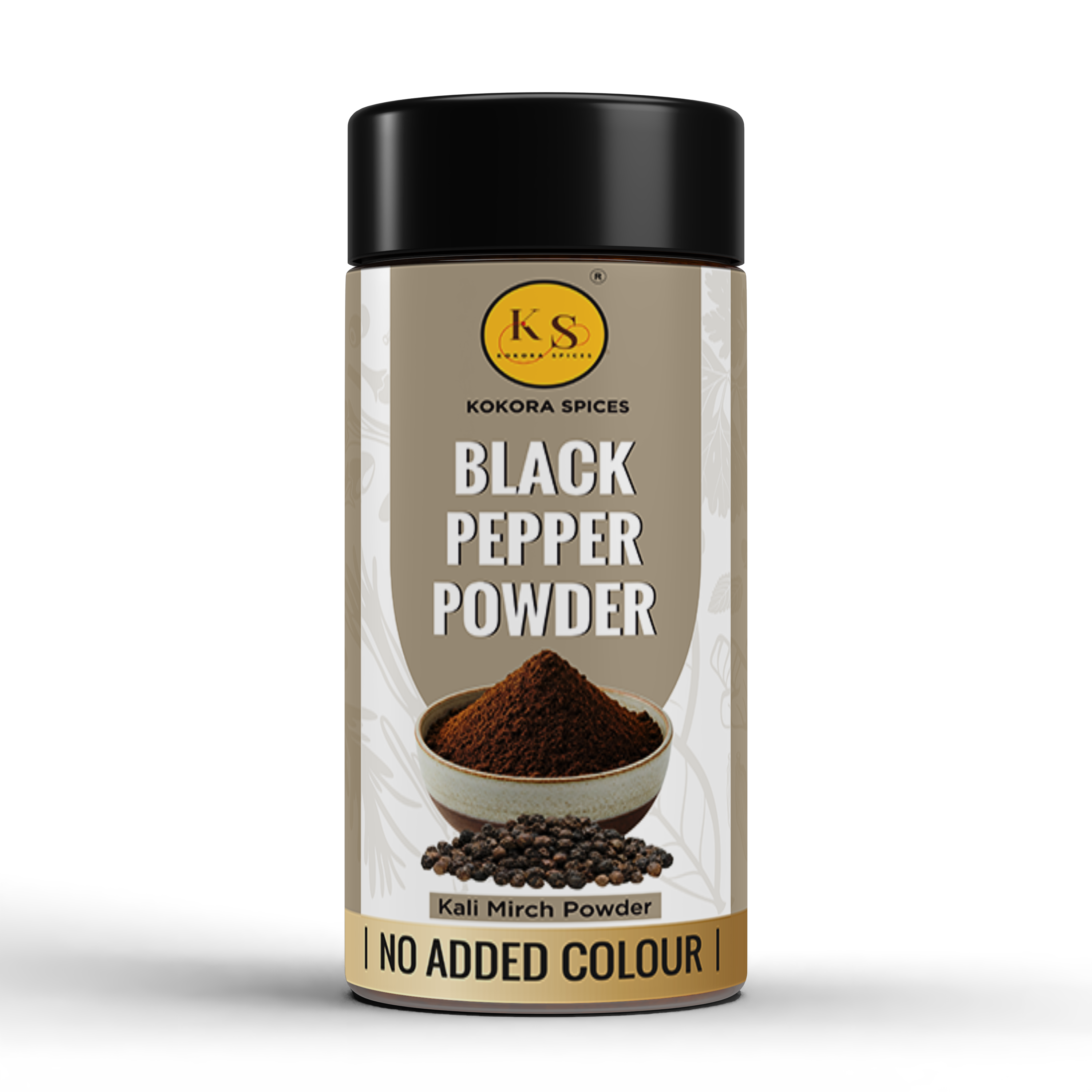 Kokora Spices Black Pepper (Kali Mirch) Powder 100g Jar