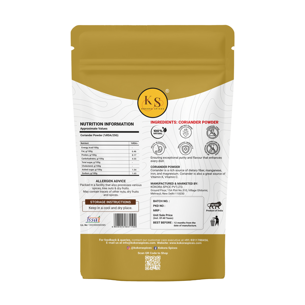 Kokora Spices Coriander (Dhaniya) Powder 100g