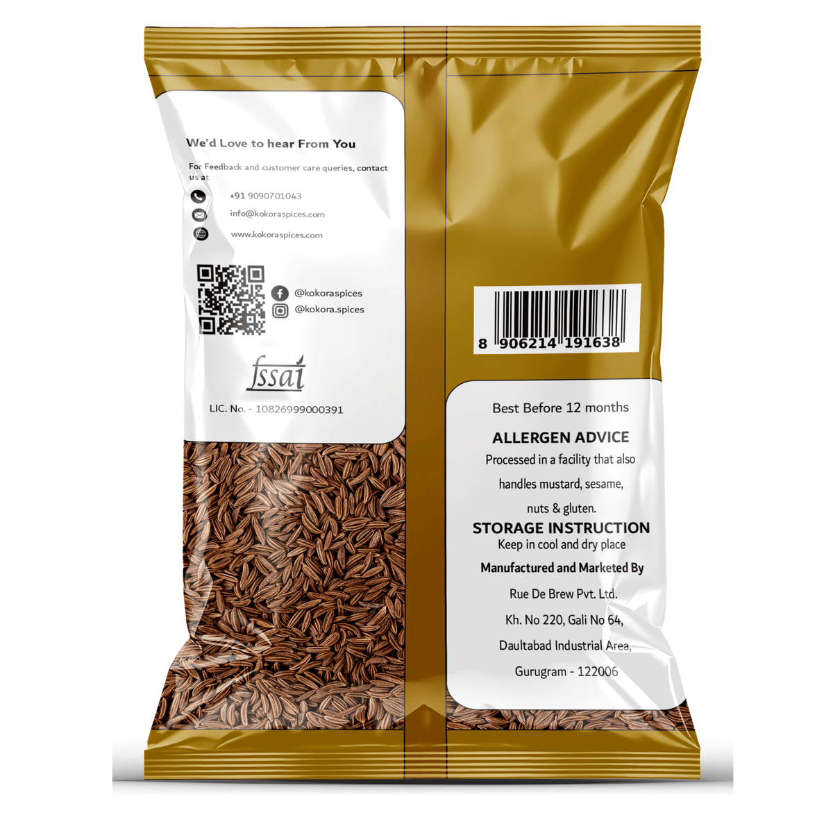 Cumin Seeds Back