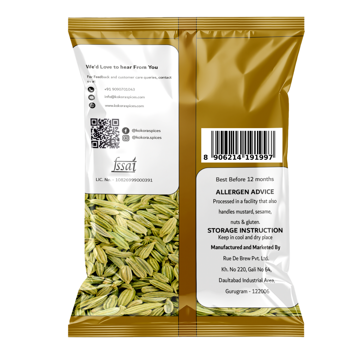 Fennel Seeds Back 200gm