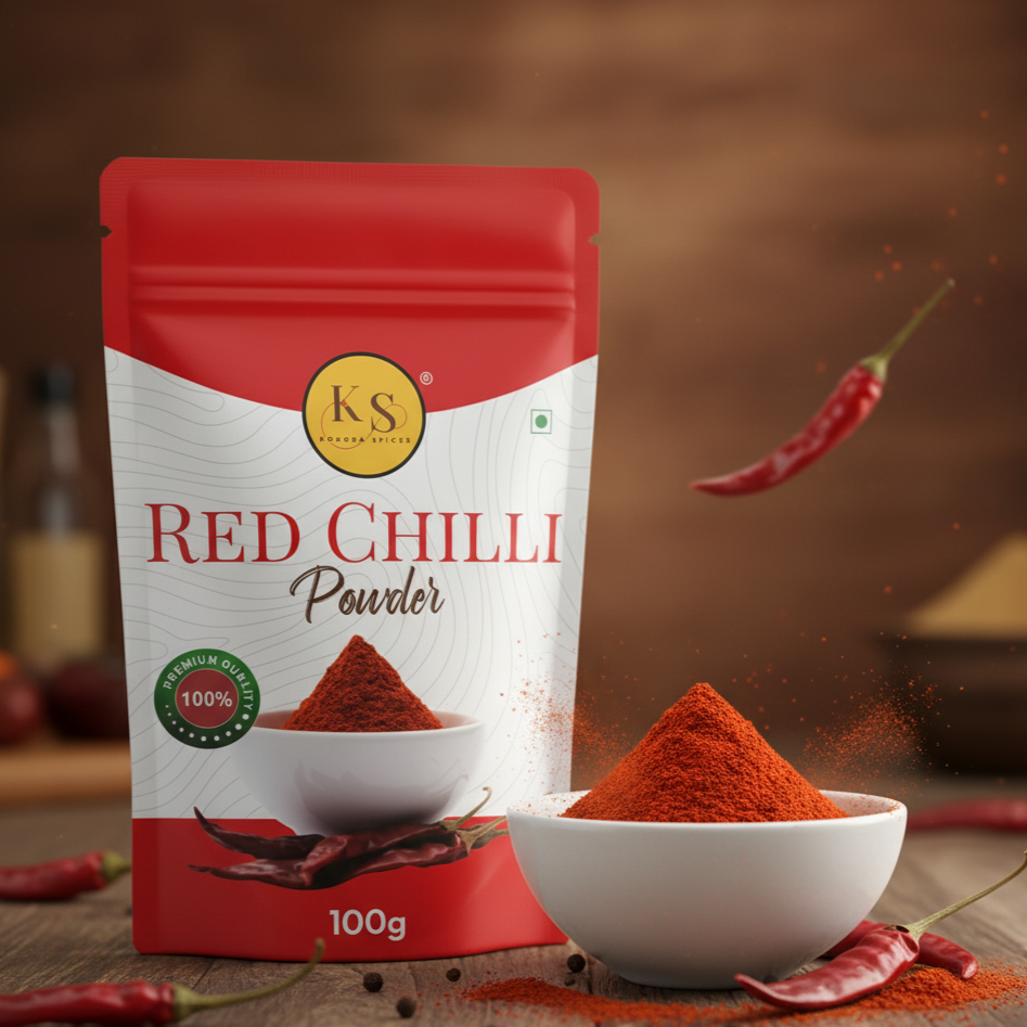 Kokora Spices Red Chilli (Lal Mirch) Powder 100g
