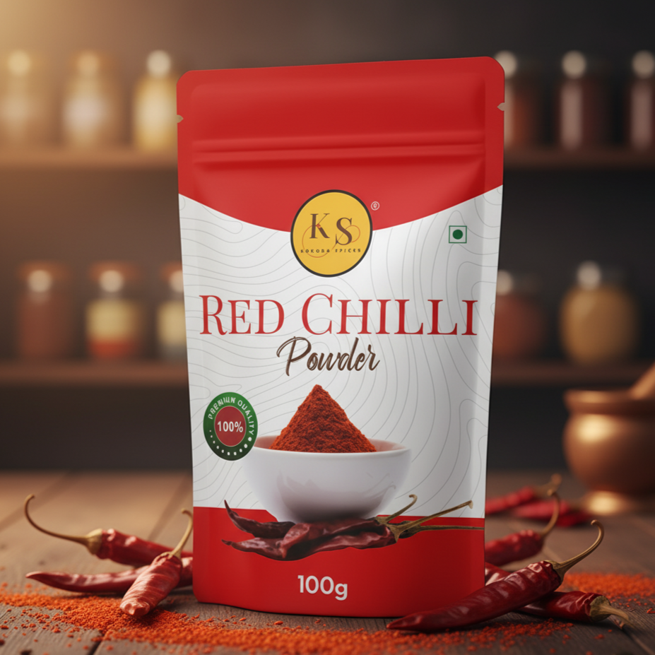 Kokora Spices Red Chilli (Lal Mirch) Powder 100g