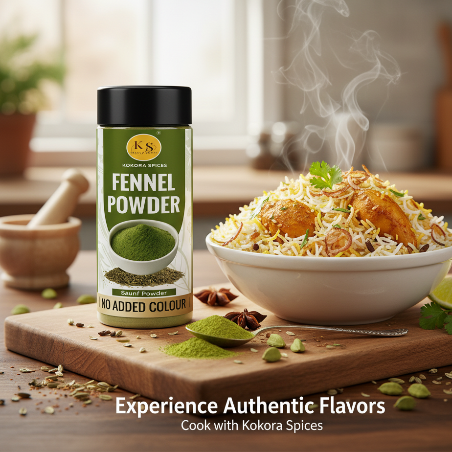 Kokora Spices Fennel (Saunf Powder) Powder 100g