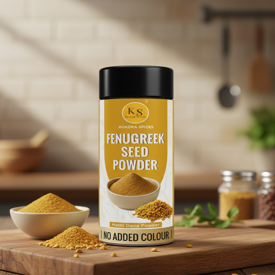 Kokora Spices Fenugreek Seed (Methi Dana)  Powder 100g