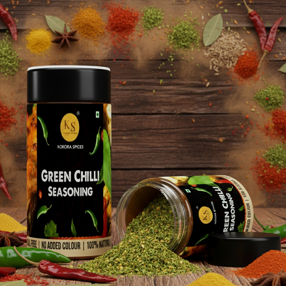 Kokora Spices Green Chilli Seasoning_100g