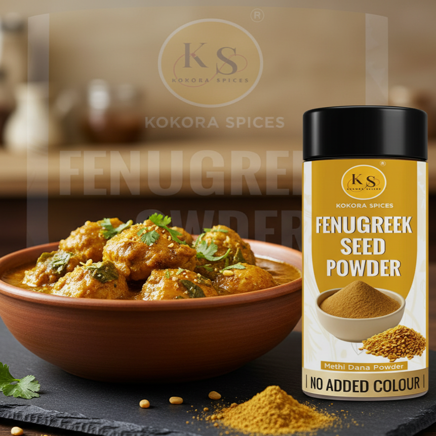 Kokora Spices Fenugreek Seed (Methi Dana)  Powder 100g