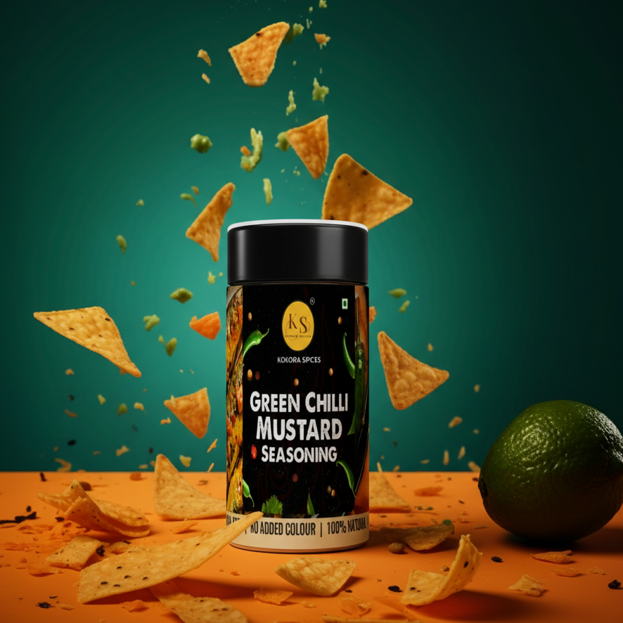 Kokora Spices Green Chilli Mustard Seasoning_100g