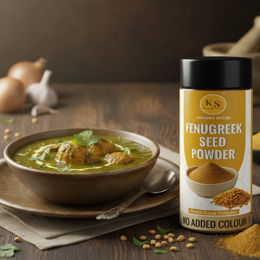 Kokora Spices Fenugreek Seed (Methi Dana)  Powder 100g