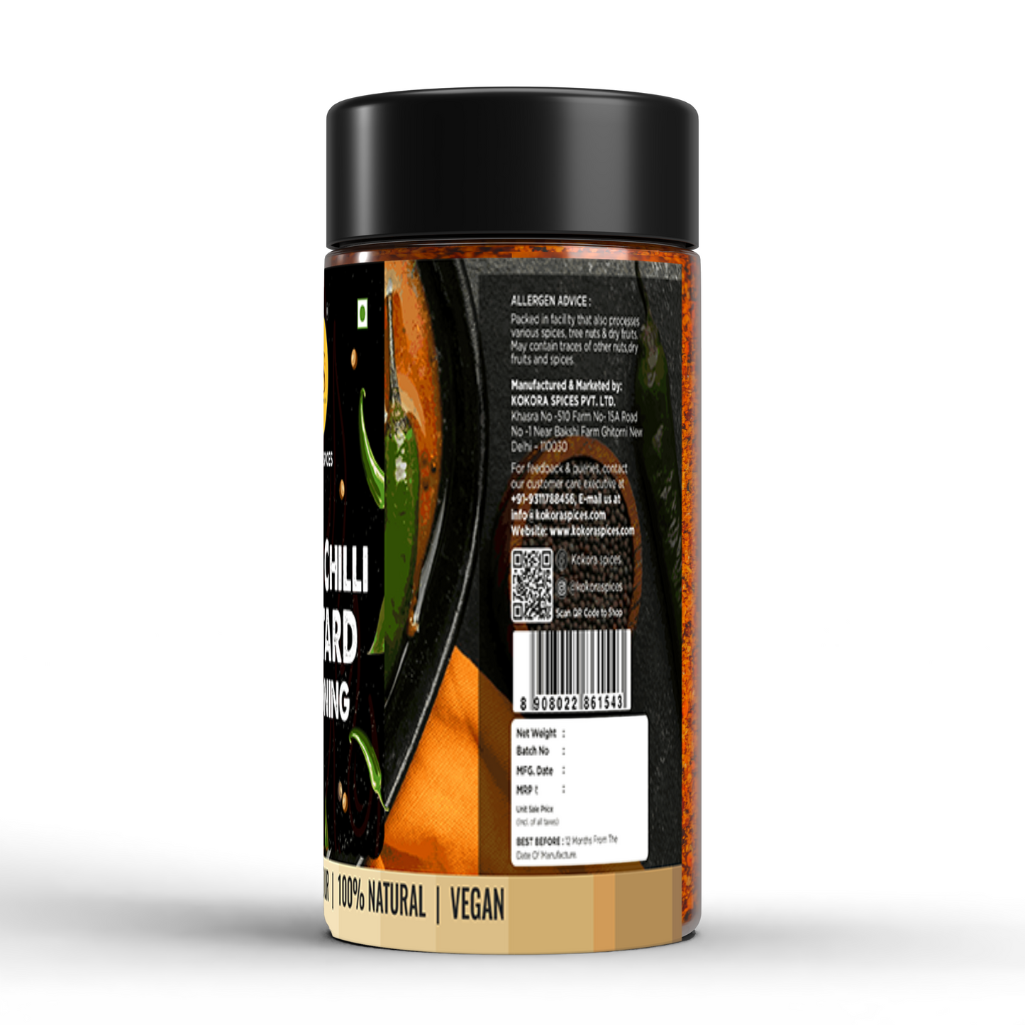 Kokora Spices Green Chilli Mustard Seasoning_100g