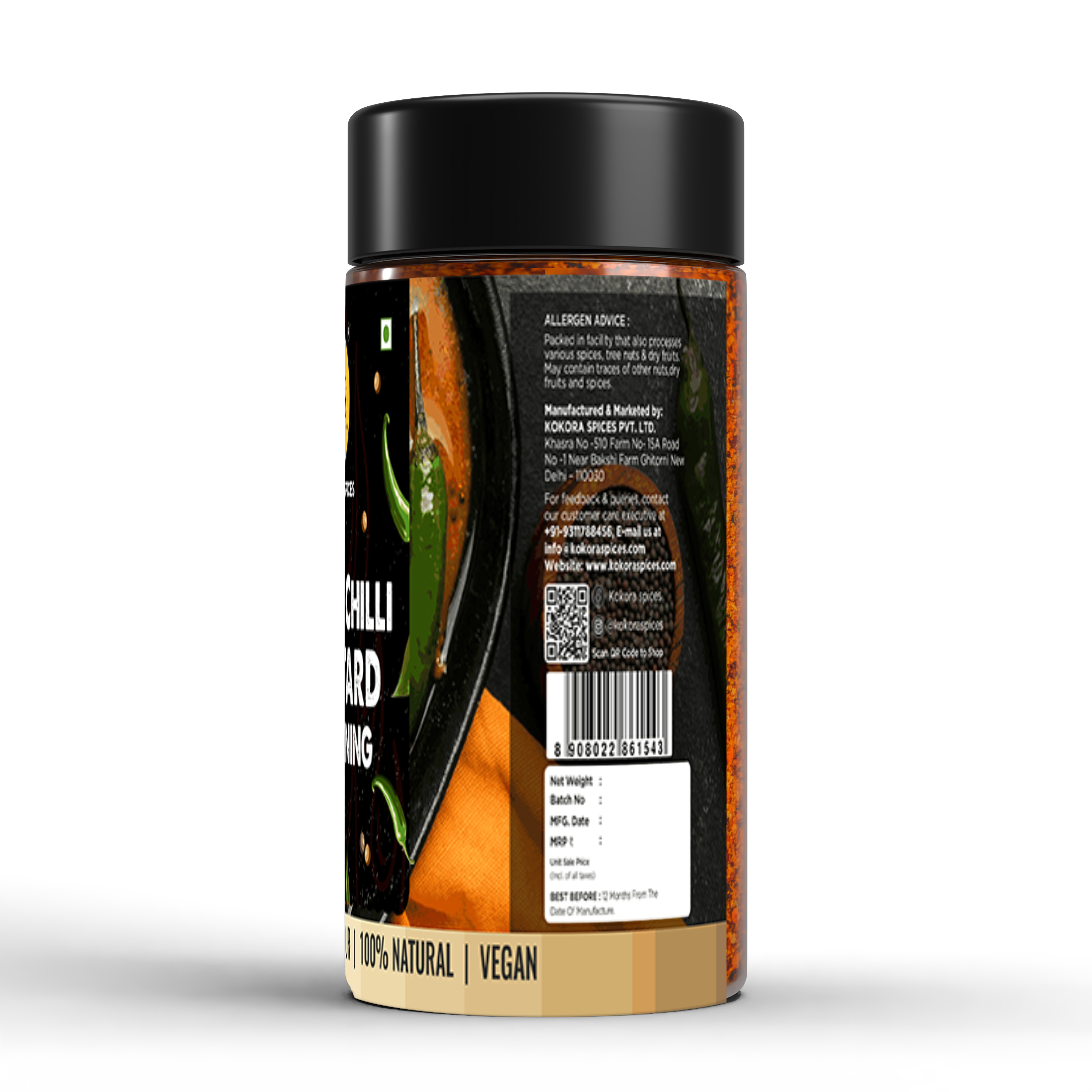 Kokora Spices Green Chilli Mustard Seasoning_100g