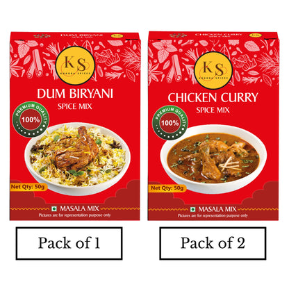 Dum Biryani (Pack of 1) & Chicken Curry (Pack of 2)