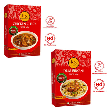 Dum Biryani (Pack of 1) & Chicken Curry (Pack of 2)