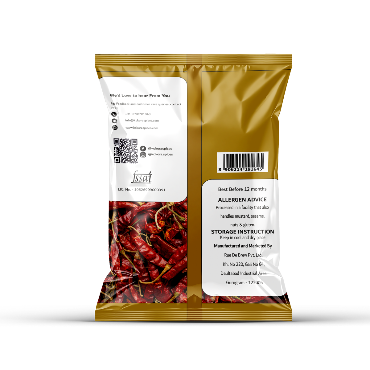 Red Chilli Back